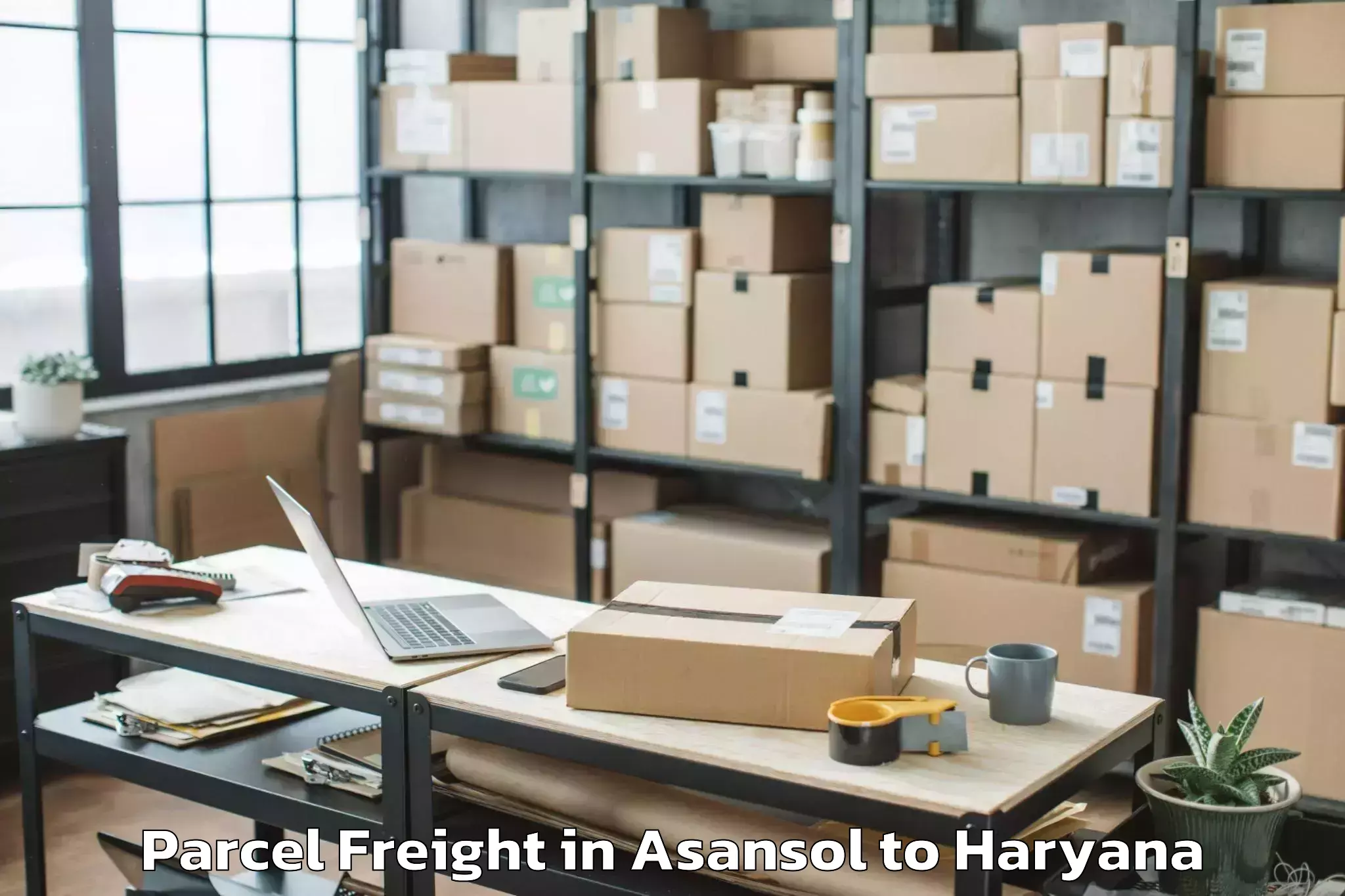 Top Asansol to Hathin Parcel Freight Available